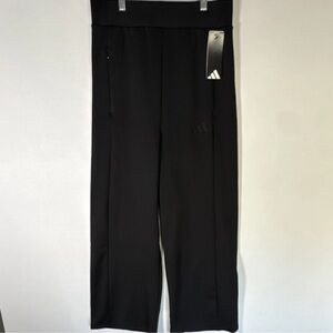 Adidas Black Wide-Leg Pants